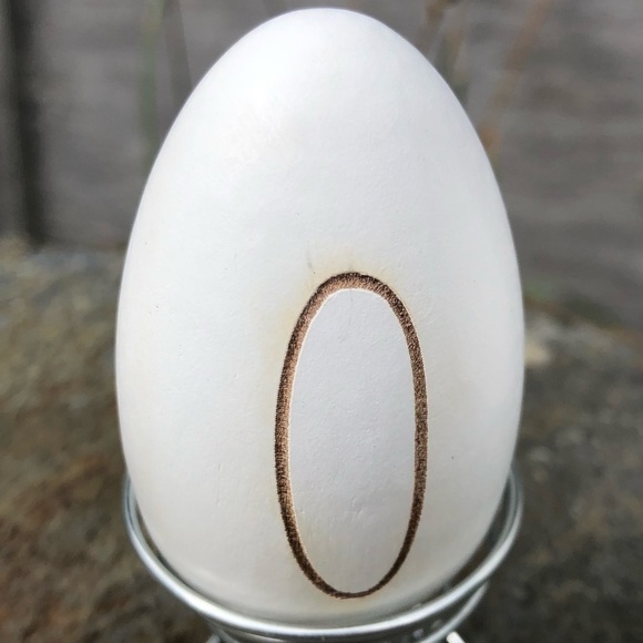 “mom” Farmhouse Wood Egg with Stand Decor Set - Picture 4 of 8